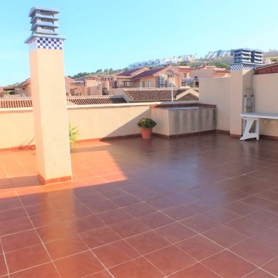 Apartment with solarium, garage, pool and seaview in Gran Alacant